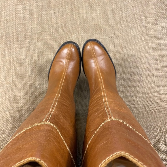 STIVALI New York Boots Heeled Zip Leather Women SZ 6.5  37 - Picture 8 of 12